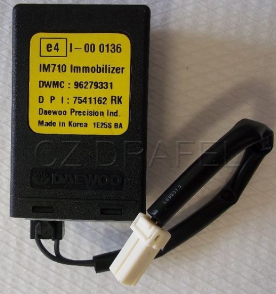 jednotka imobilizéru 1.4/1.5SOHC, LANOS T150 od VINU 595889, originál GM