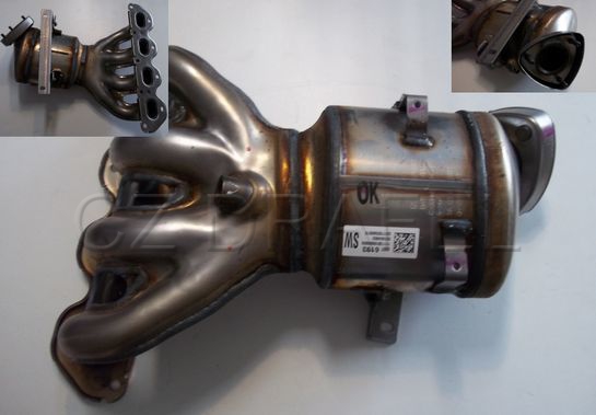 výfukové potrubí s katalyzátorem 1.6-1.8DOHC benzín originál GM