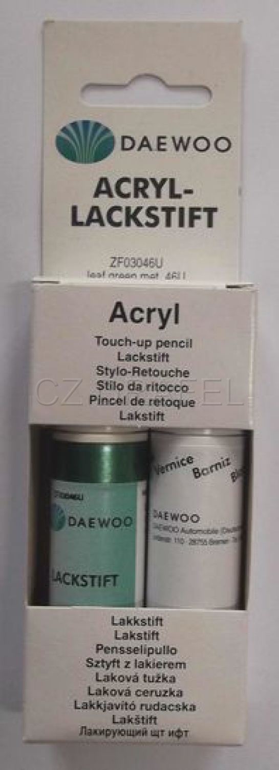 tužka laková set 2x (12ml), barva LEAF GREEN METAL (46U), lak AKRYL (výprodej)