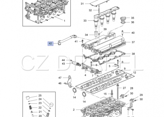 trubka přetlaku PVC Chevrolet