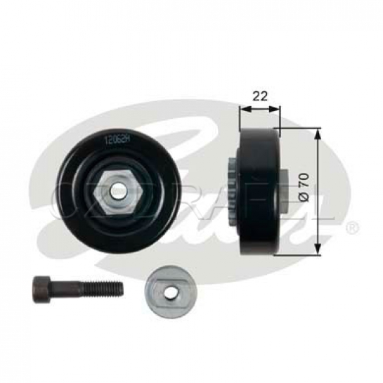 kladka napínací řemene alternátoru originál Korea GATES 1.0-1.2 DOHC, AVEO, SPARK M300
