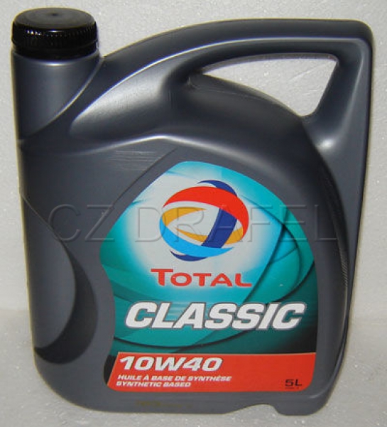 olej 10W40 TOTAL 5 litrů