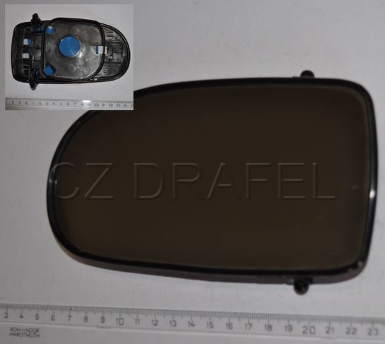 sklo levé zpětné zrcátko mechanické, NUBIRA originál Daewoo