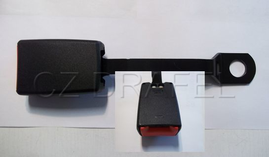 zámek (přeska) pravý přední bezpečnostního pásu s kabelem originál GM